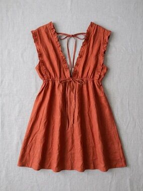 Cleobella Rust Orange Midi Dress